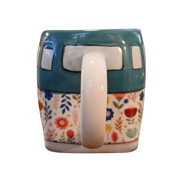 Mainstays Home is Where You Park It Coffee Mug Vintage Retro VW Bus 20.96oz NEW - Picture 6 of 7